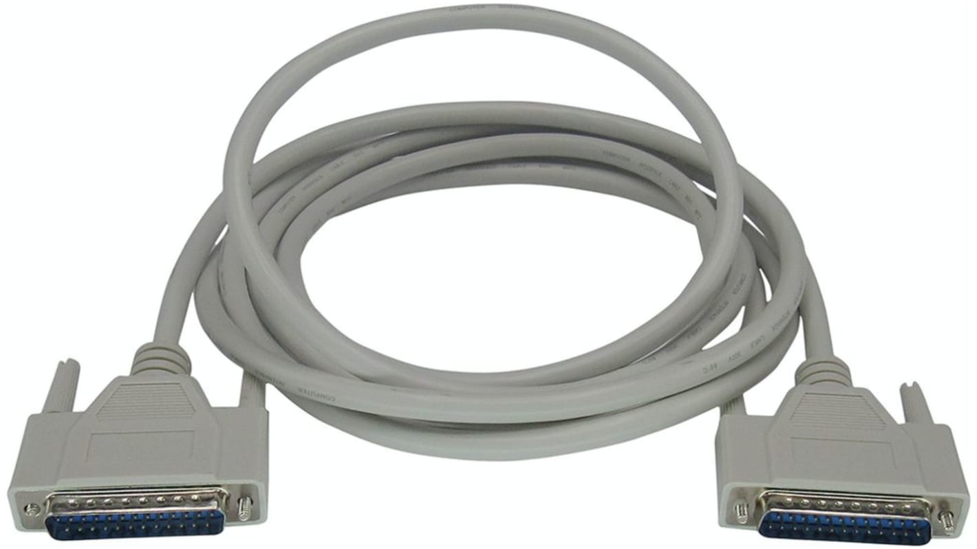 D-sub cable, DB25, m-m 3 m 25-pin maleto