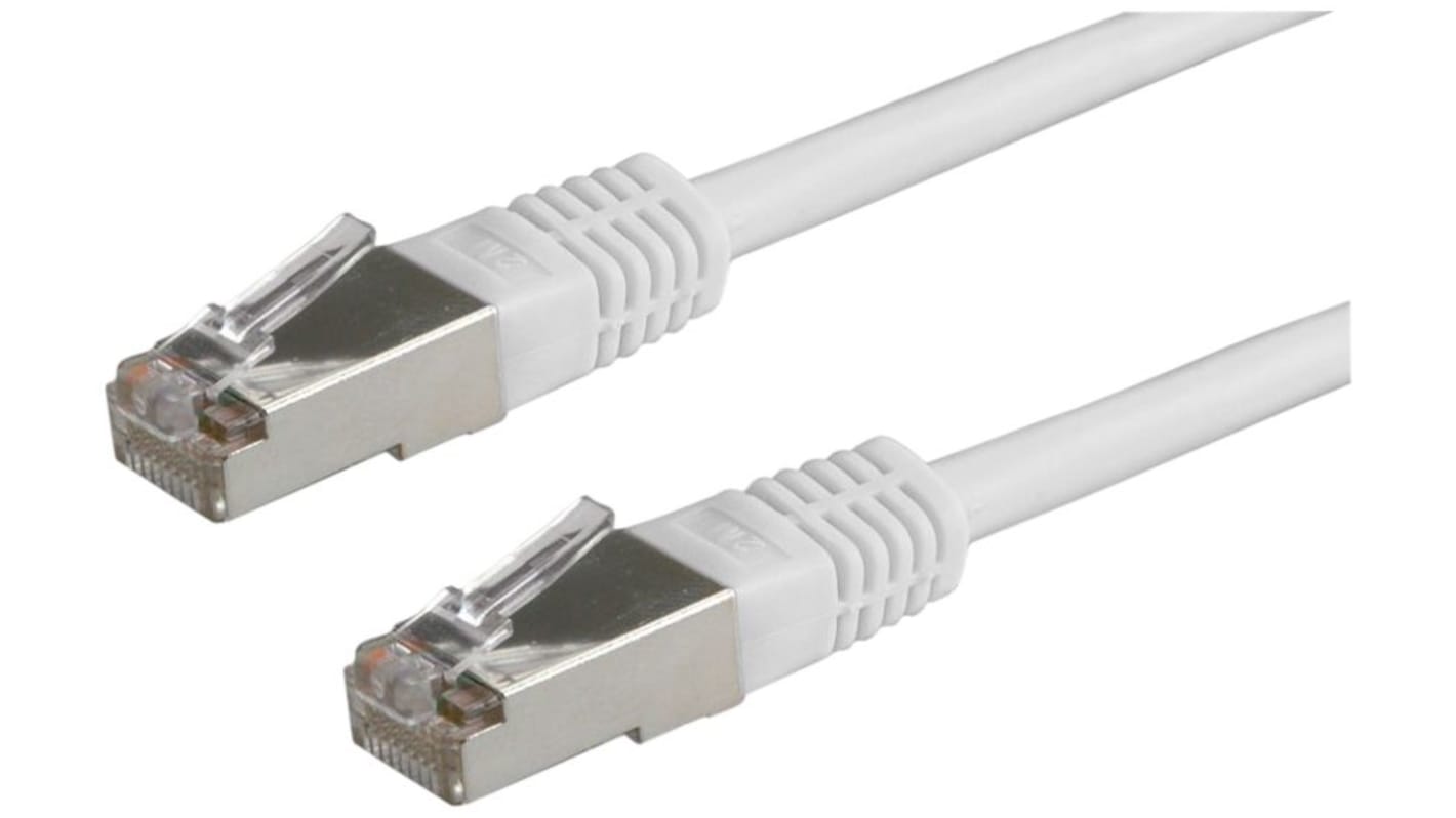 RND Cat6 Straight Male RJ45 to Straight Male RJ45 Ethernet Cable, SF/UTP, Grey PVC Sheath, 500mm