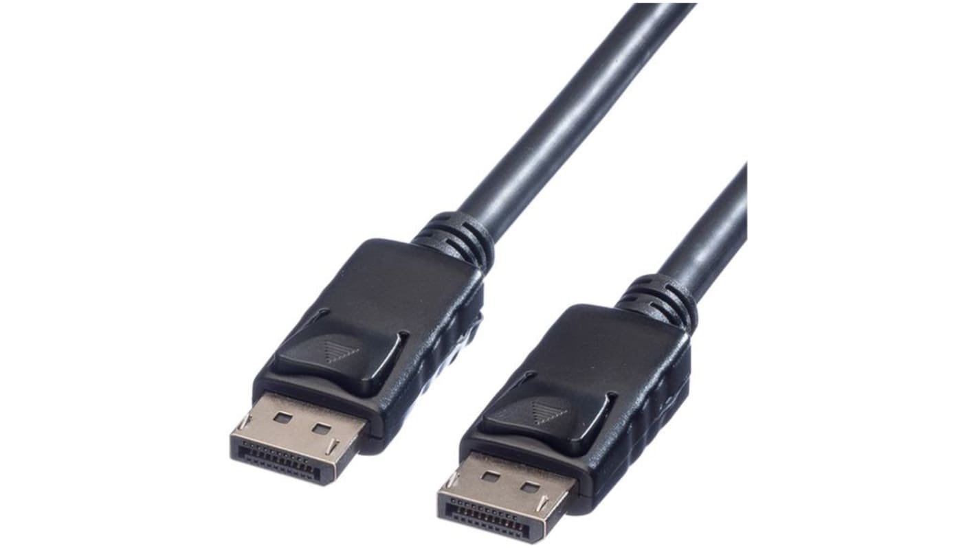 RND Male DisplayPort to Male DisplayPort, PVC Display Port Cable, 3840 x 2160pixels, 2m