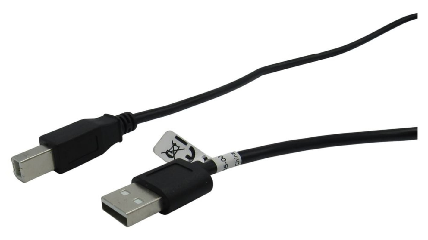 RND USB 2.0 Cable, Male USB A to Male USB B  Cable, 2m