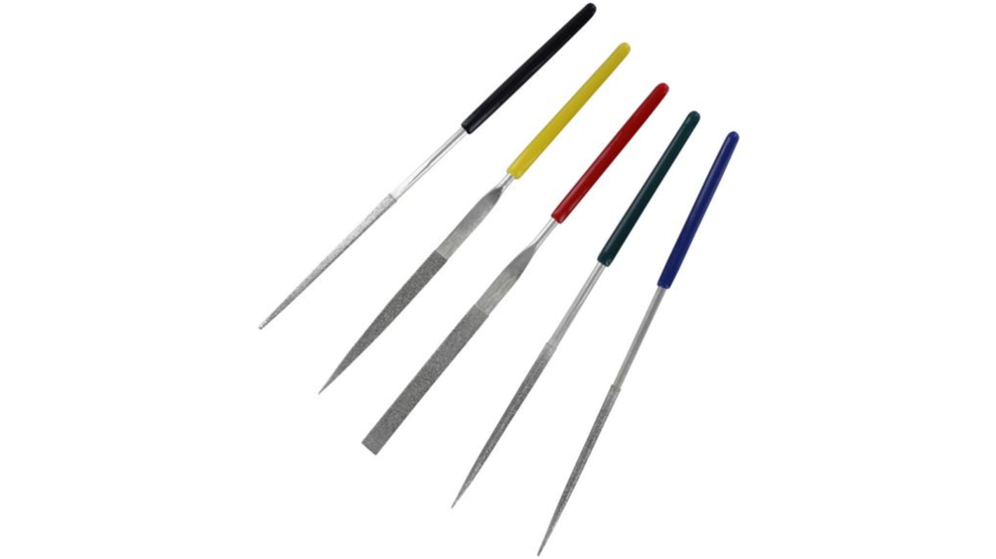 RND 100mm, Standard, Diamond Needle File With Soft-Grip Handle