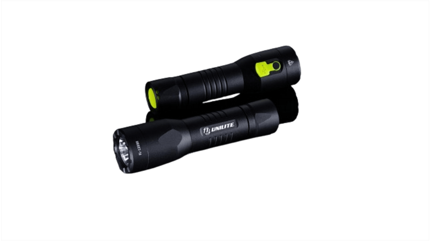 Unilite FL-1300R LED Torch Black - Rechargeable 1300 lm, 139 mm