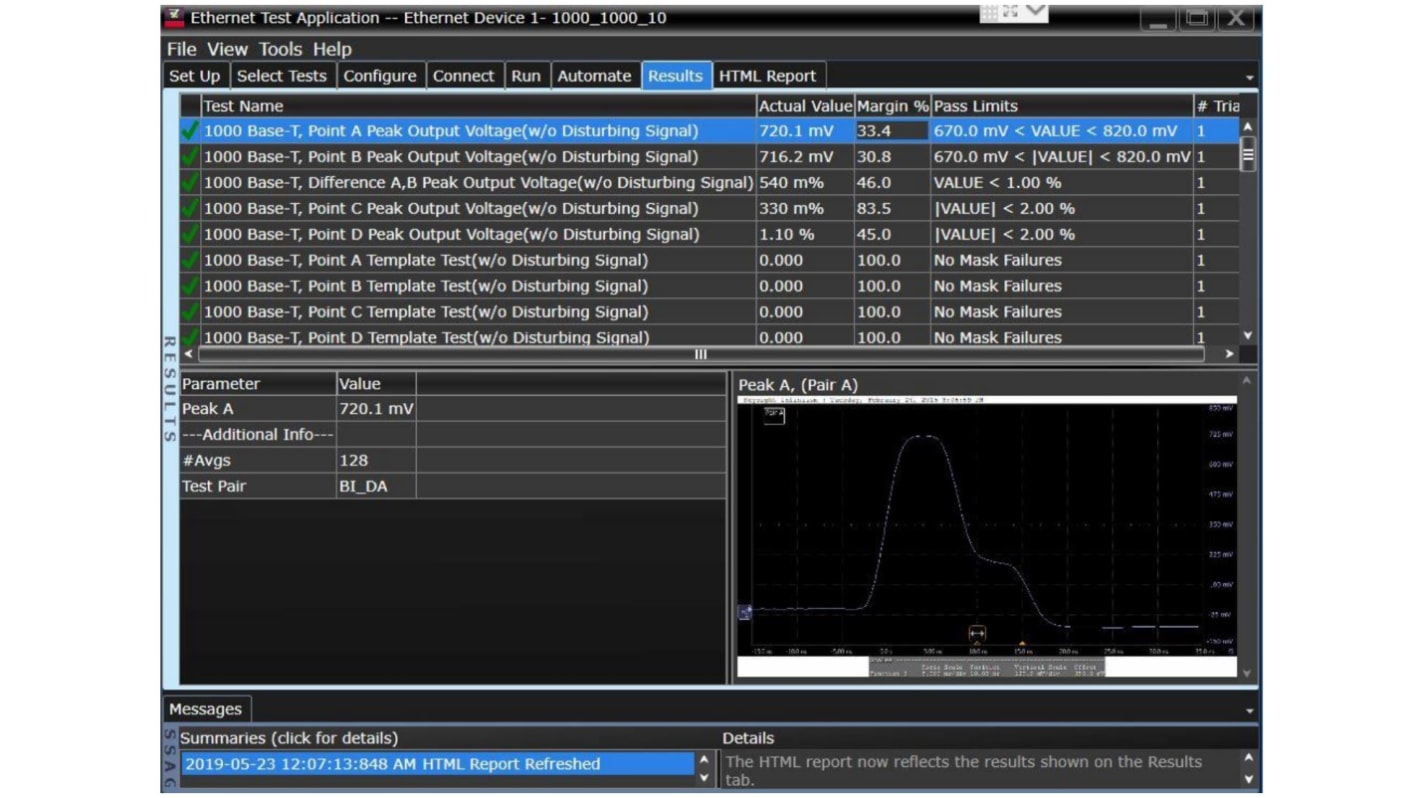 Oscilloscope Analysis Oscilloscope Software for Use with Infiniium Series