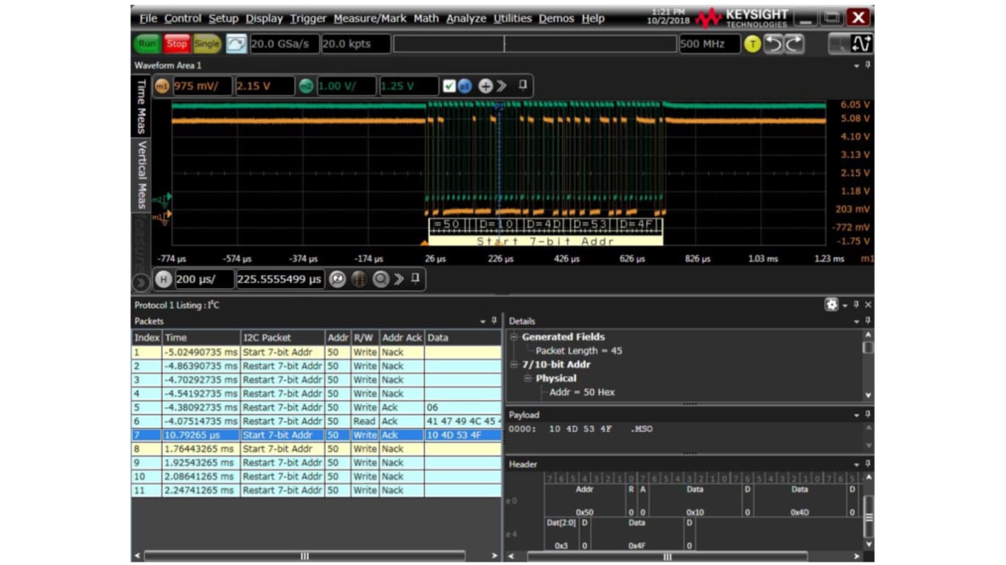 Oscilloscope Analysis Oscilloscope Software for Use with Infiniium Series