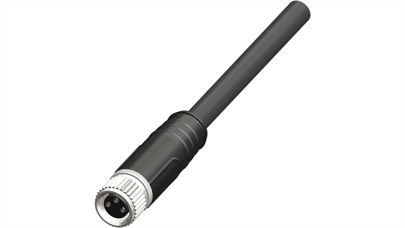RS PRO Straight Female 3 way M8 to Actuator/Sensor Cable, 5m