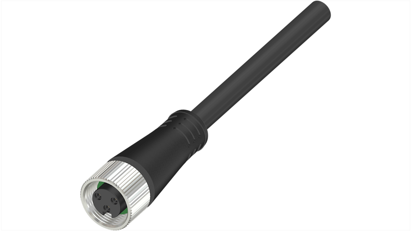 RS PRO Straight Female 3 way 7/8 in Circular to Actuator/Sensor Cable, 5m