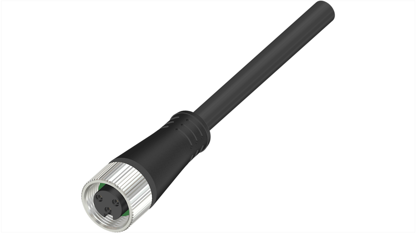 RS PRO Straight Female 3 way 7/8 in Circular to Actuator/Sensor Cable, 10m