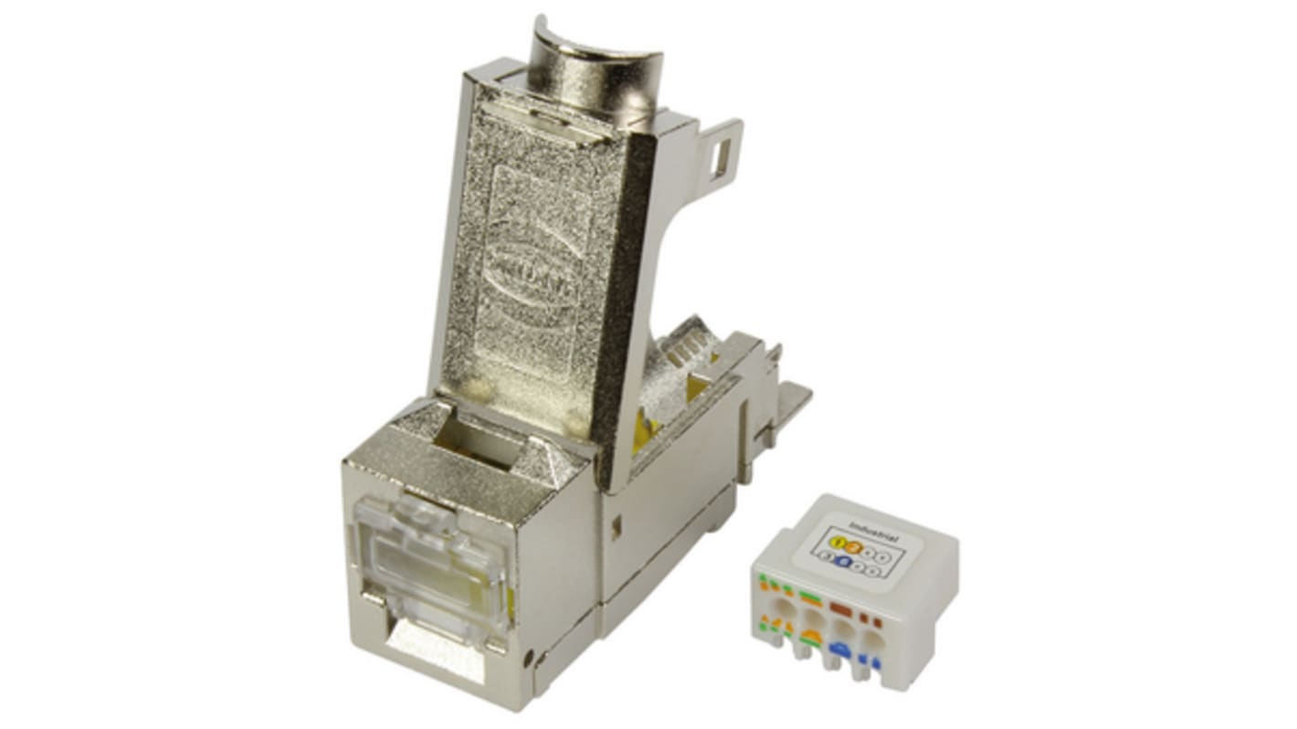 Conector Ethernet Cat6 Conector hembra HARTING, apantallado