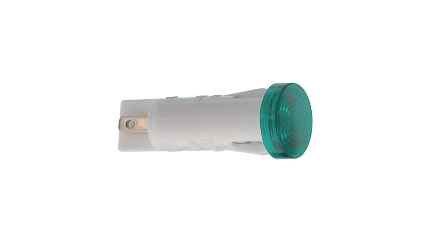 RAFI Green LED Indicator Lamp, 28V, 12.5mm Diameter