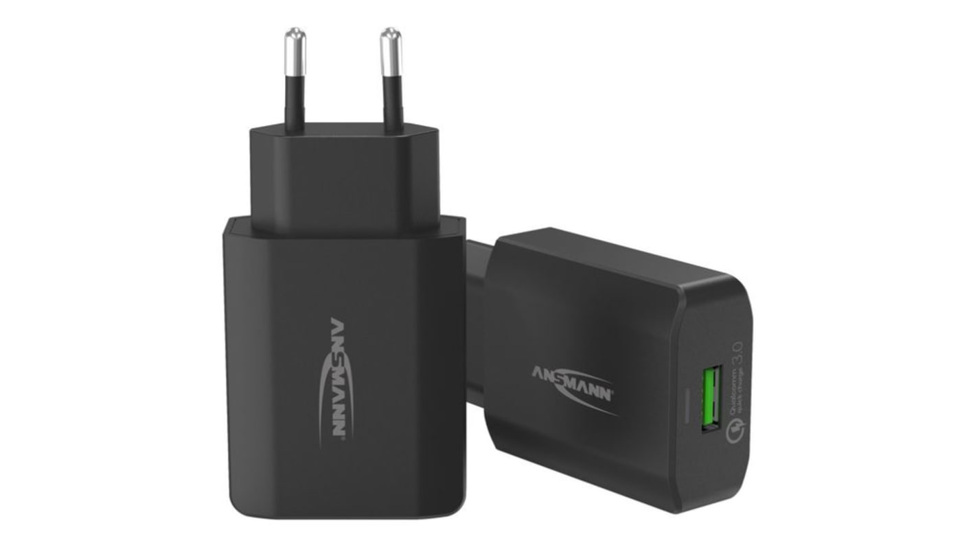 Ansmann 18W AC/DC Adapter 12V Output, 1.5A Output