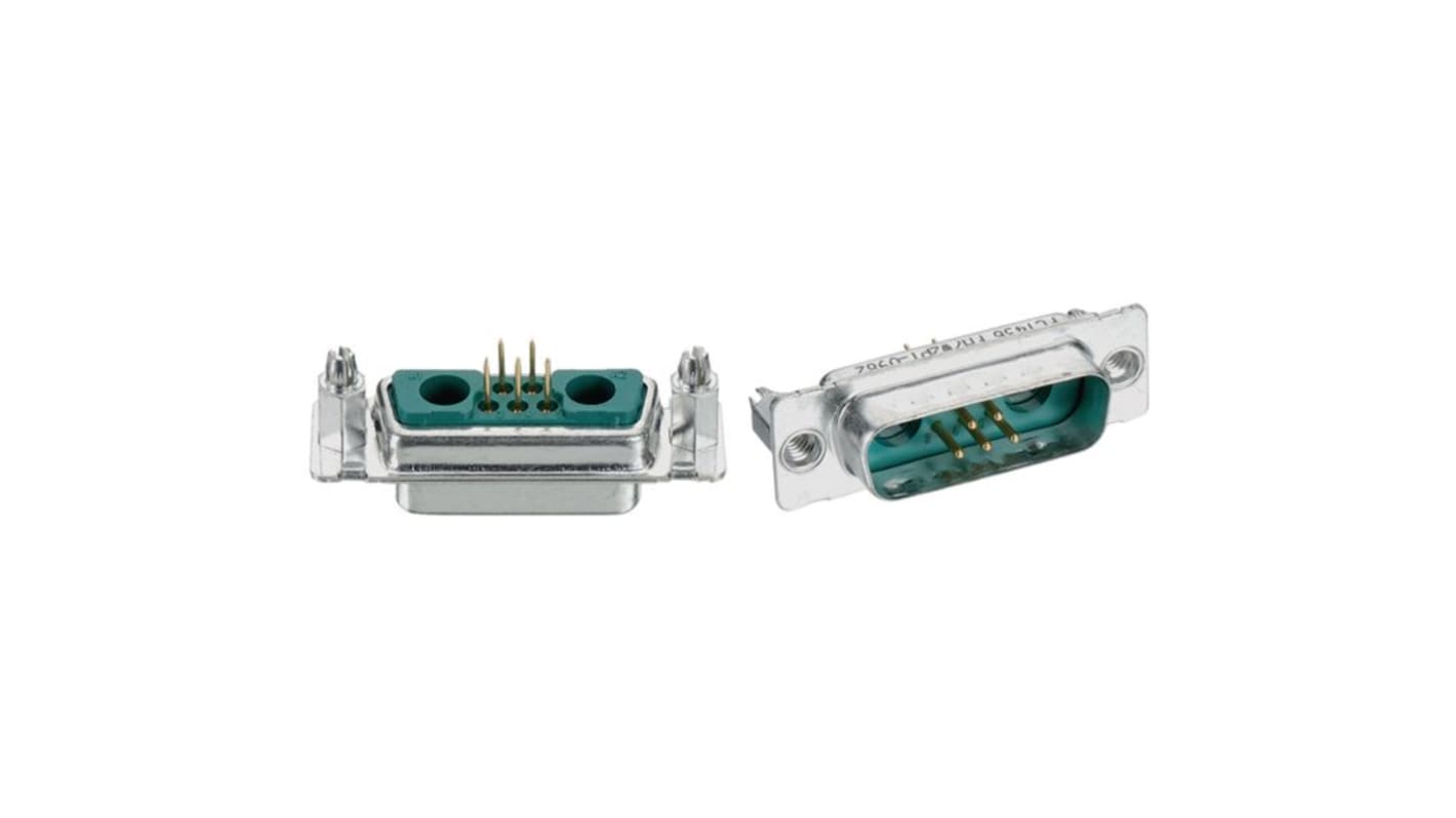 FCT FM 5 Way Horizontal D-sub Connector Plug