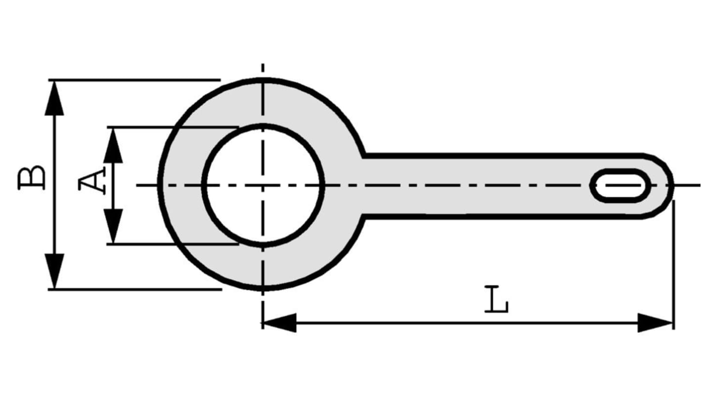 Cosse à souder 3.2mm, Laiton Argent