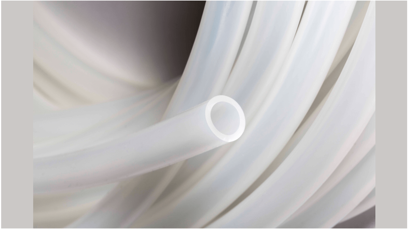 Saint Gobain Versitec® Silicone, Process Tubing, 4mm ID, 10mm OD, Translucent, 25m