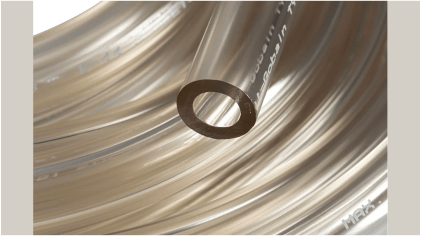 Saint Gobain Tygon® B-44-4X Special PVC, Process Tubing, 9.6mm ID, 14.3mm OD, Clear, 15m