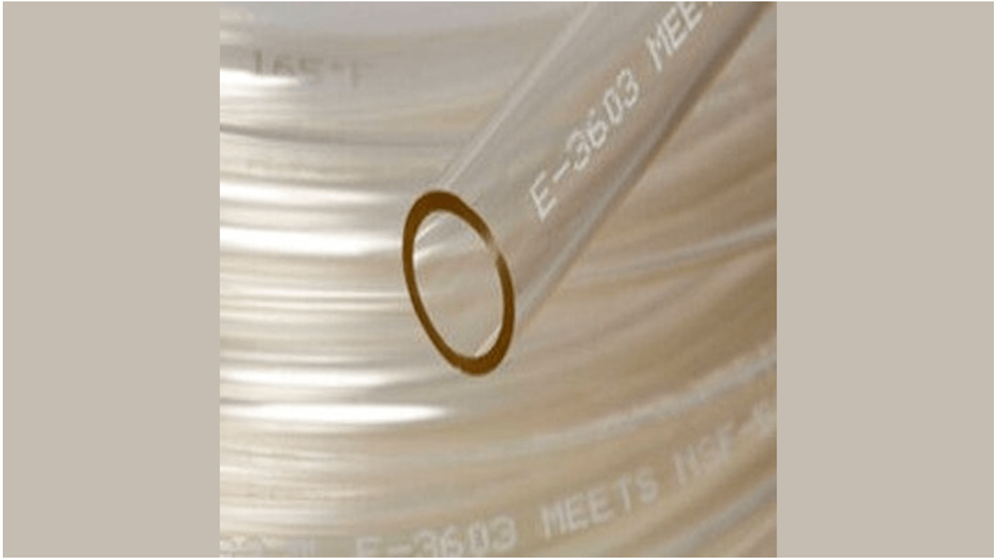 Saint Gobain Tygon® E-3603 Special PVC, Process Tubing, 19mm ID, 25.4mm OD, Clear, 15m