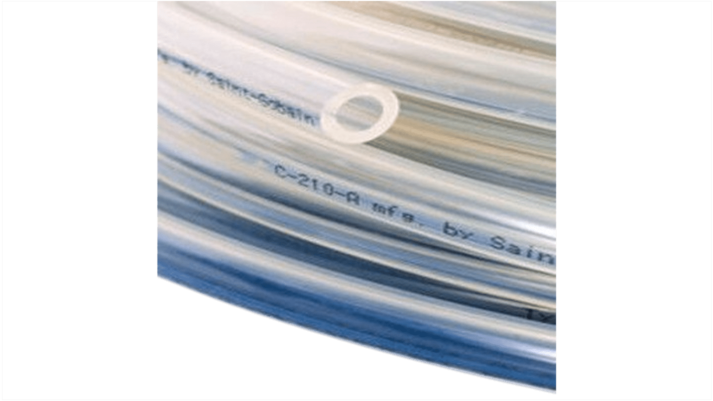 Saint Gobain Versilon™ C-210-A TPU, Process Tubing, 4.8mm ID, 6.4mm OD, Clear, 30m