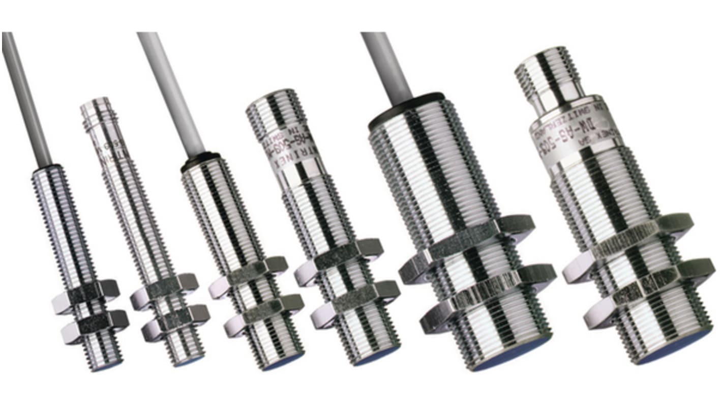 Sensore di prossimità induttivo Cilindrico Contrinex, M18 x 1, rilevamento 10 mm, 150 → 30 V dc