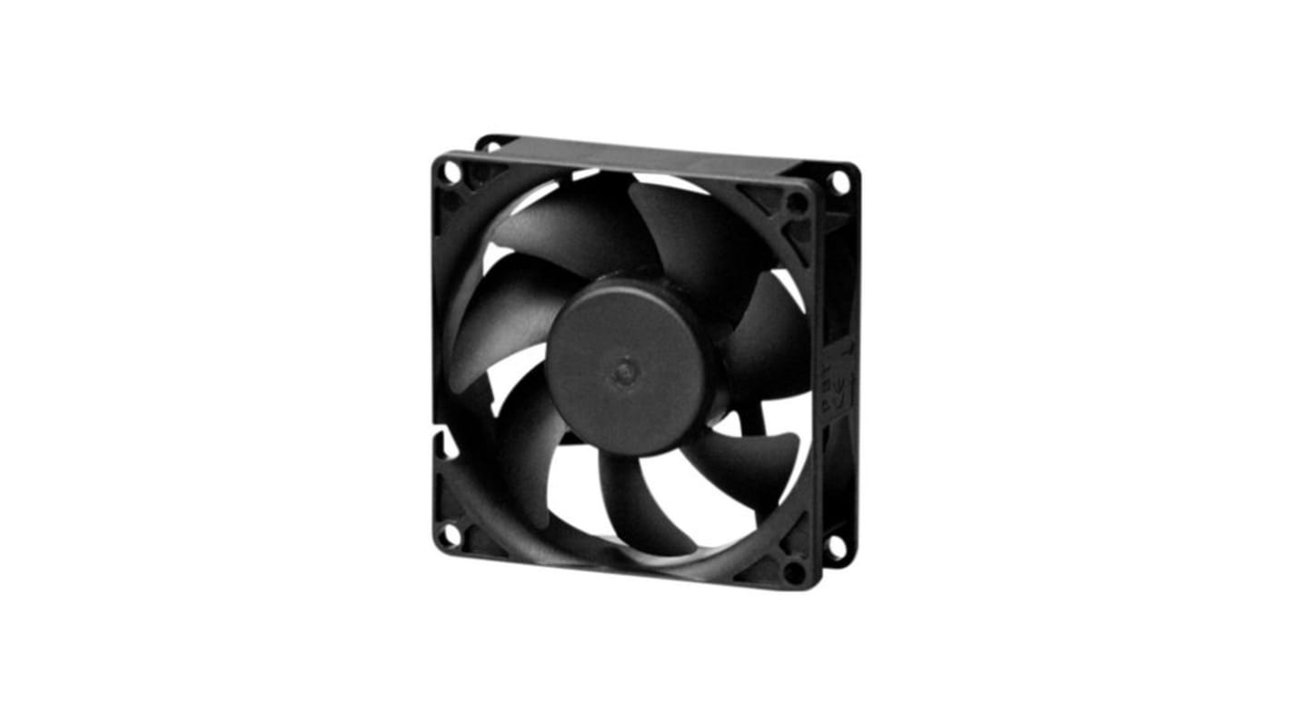 Sunon Axial Fan, 12 V dc, dc Operation, 37cfm, 1.32W, 110mA Max, 80 x 80 x 25mm