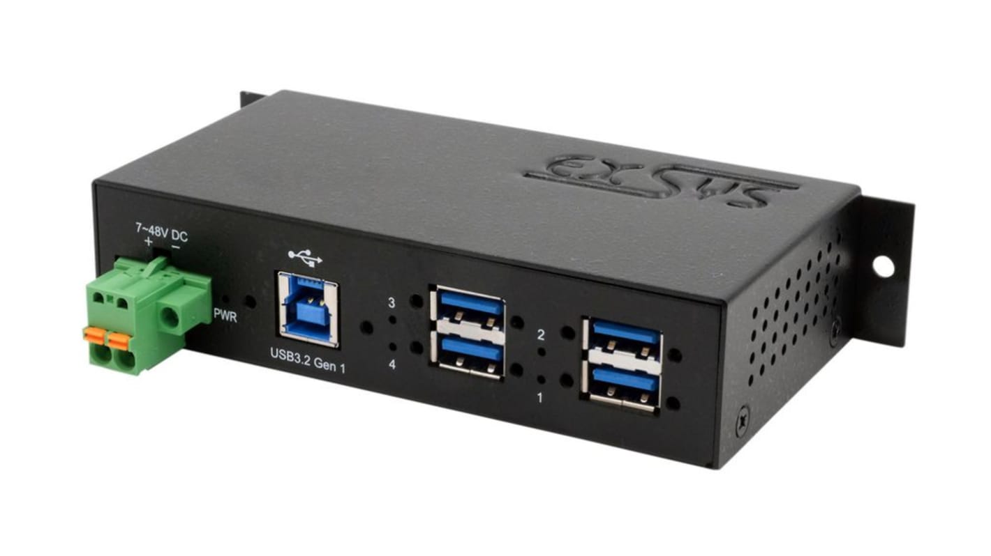 Hub USB Exsys EX-1185HMVS-2, USB 3.2 USB 4 ports, USB A, USB B