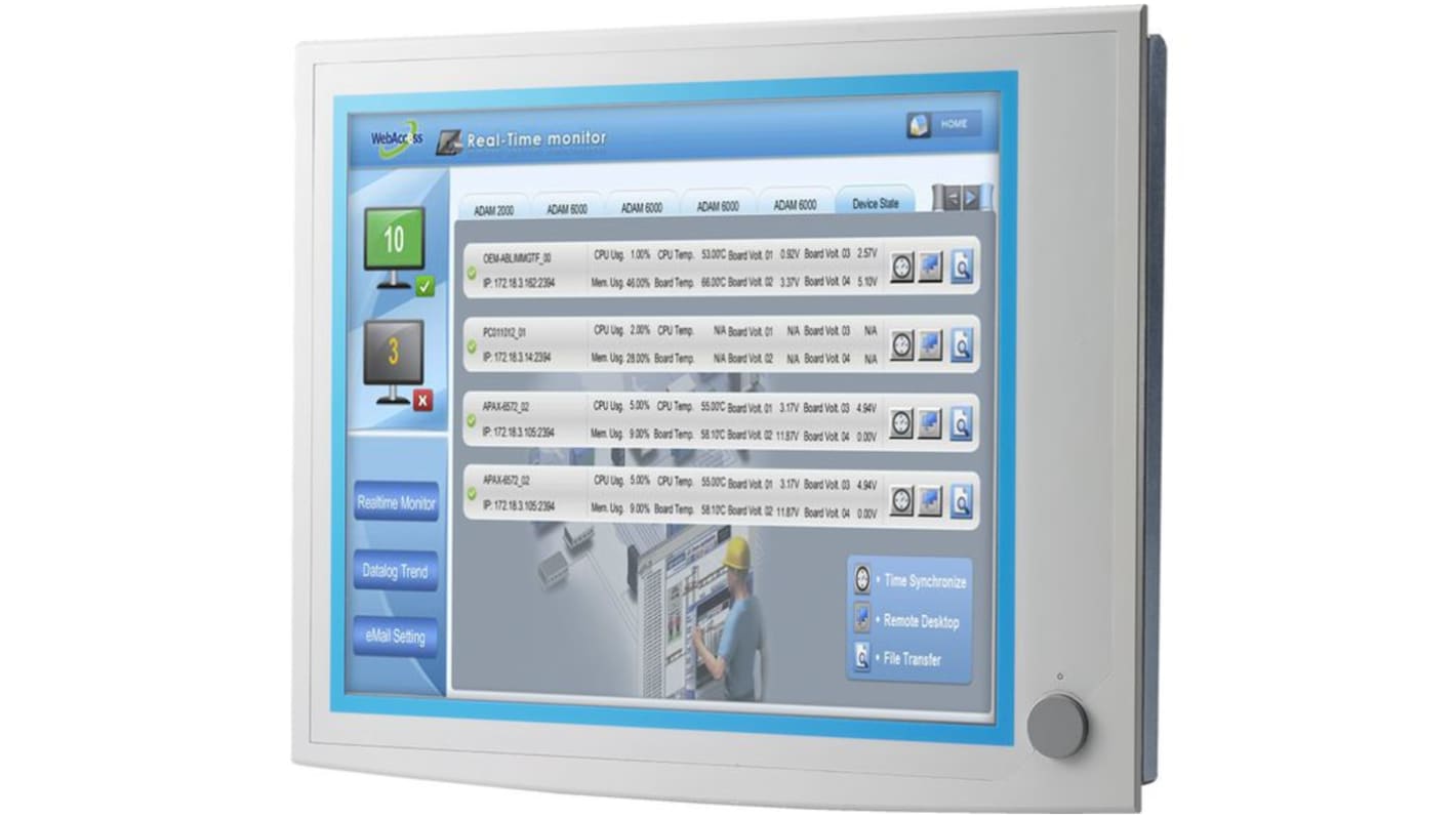 Panel wyświetlacza 19 cali Advantech FPM-5000G rozdzielczość: 1280 X 1024pikseli LCD TFT