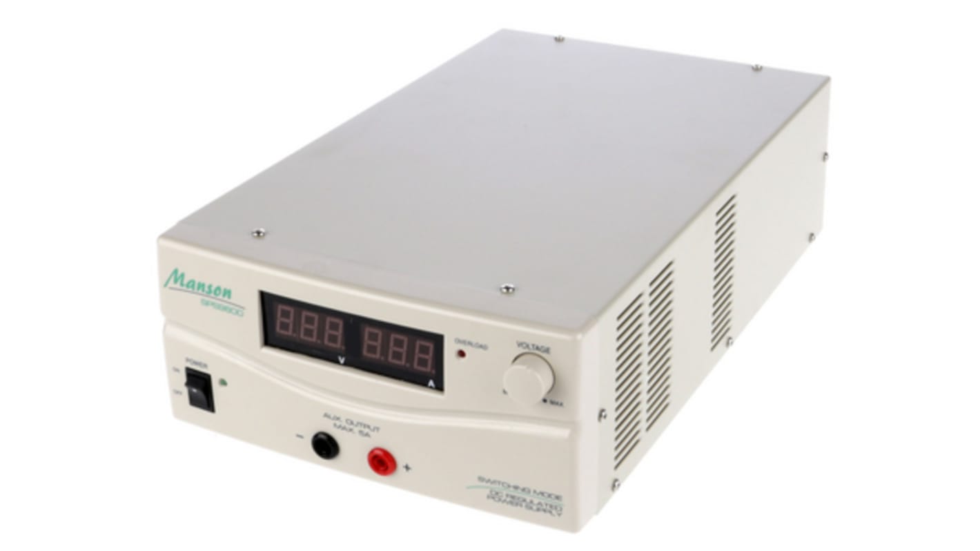 Manson SPS Series Digital Bench Power Supply, 1 → 15V dc, 60A, 1-Output, 900W