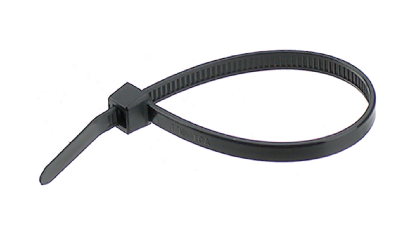 Brida HellermannTyton de Nylon 66 Negro, 530mm x 8,9 mm, Brida