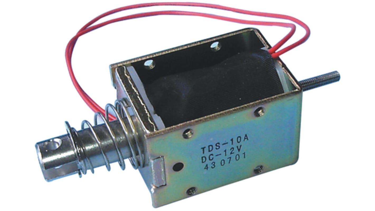 Solenoide lineal TDS serie TDS, 24 V CC, 7,5 W, recorrido 12mm, fuerza 9.51N