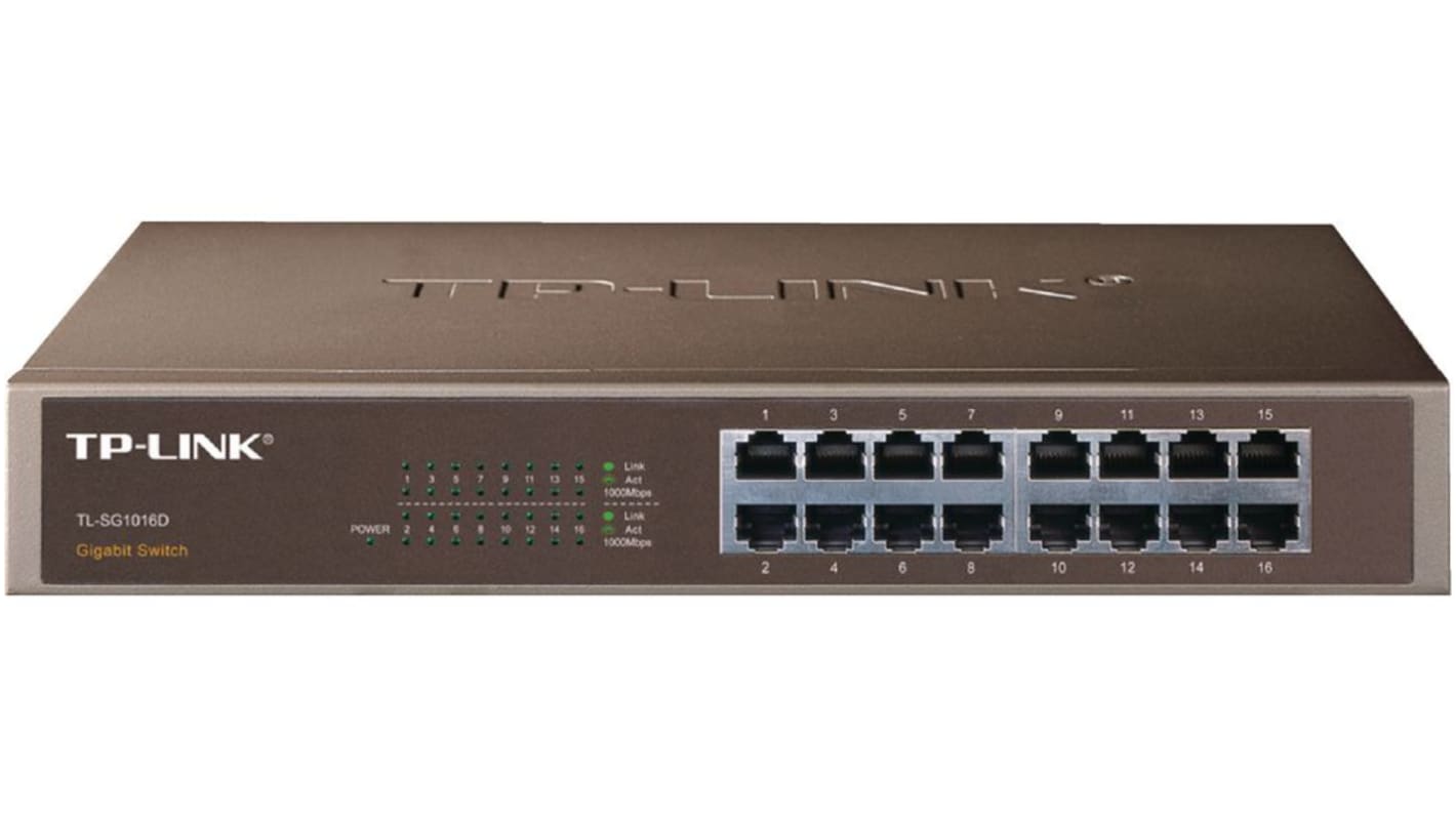 TP-Link TL-SG1016D, Unmanaged 16 Port Gigabit Switch