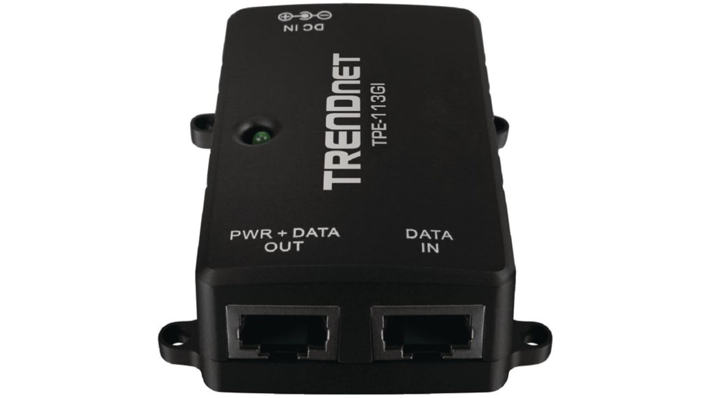 Injecteur PoE, Trendnet, 2 Ports, Entrée 240V, Sortie 48V c.c., 15.4W