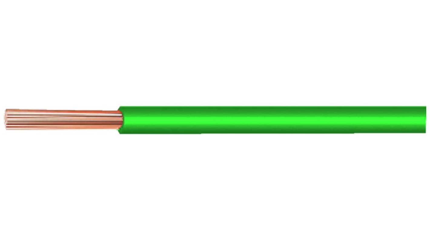 Kabeltronik kapcsolóhuzal UL 11027 AWG22-7 GN, keresztmetszet területe: 0,34 mm2, Zöld burkolat, 100m, 22 AWG