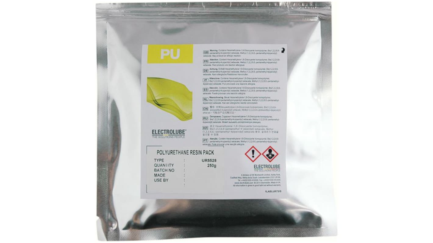 Résine de polyuréthane Noire Electrolube, en Pack de 250 g