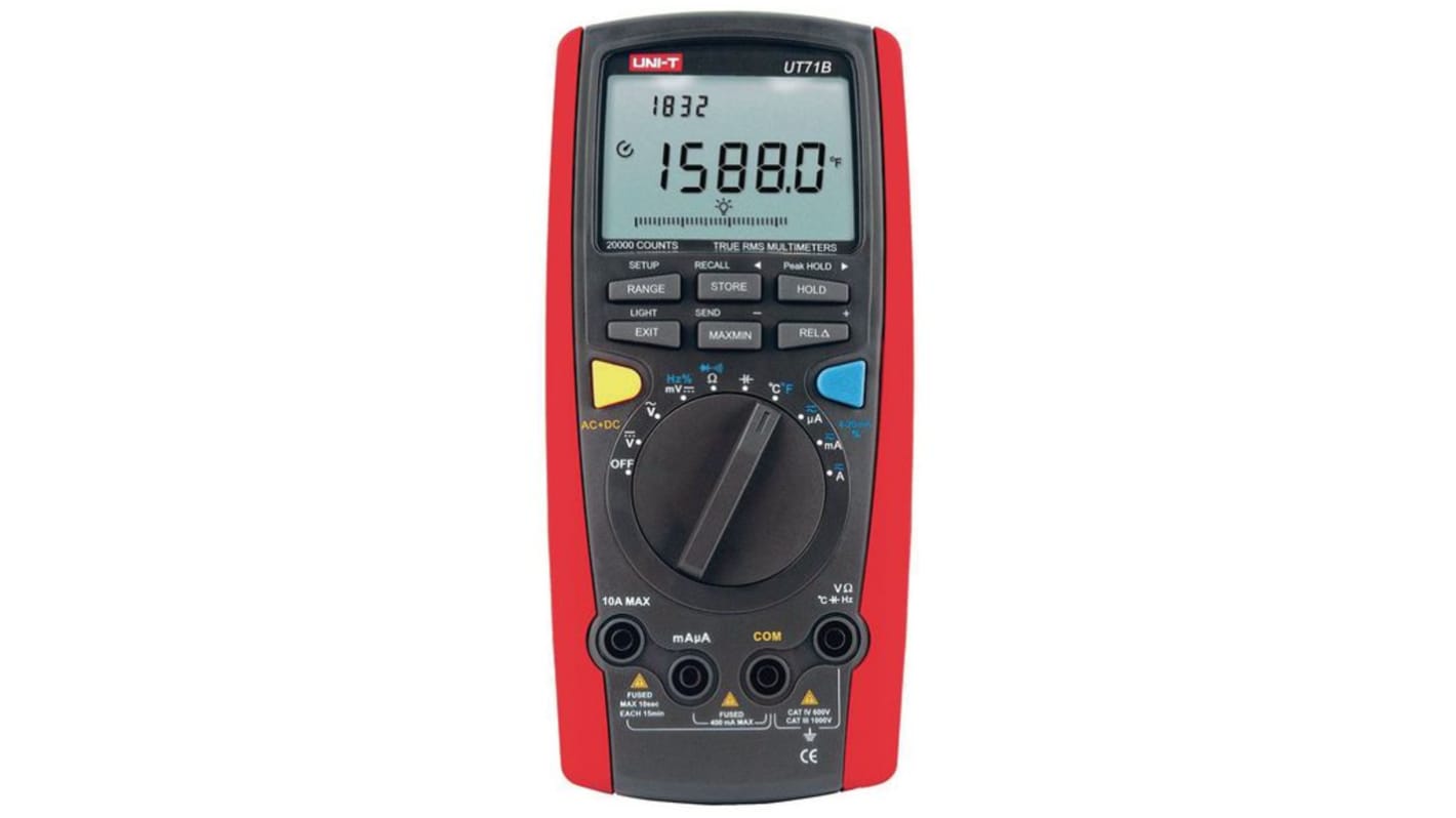 UNI-T UT71B Hand LCD Digital-Multimeter 1000V ac / 10A ac, 220MΩ