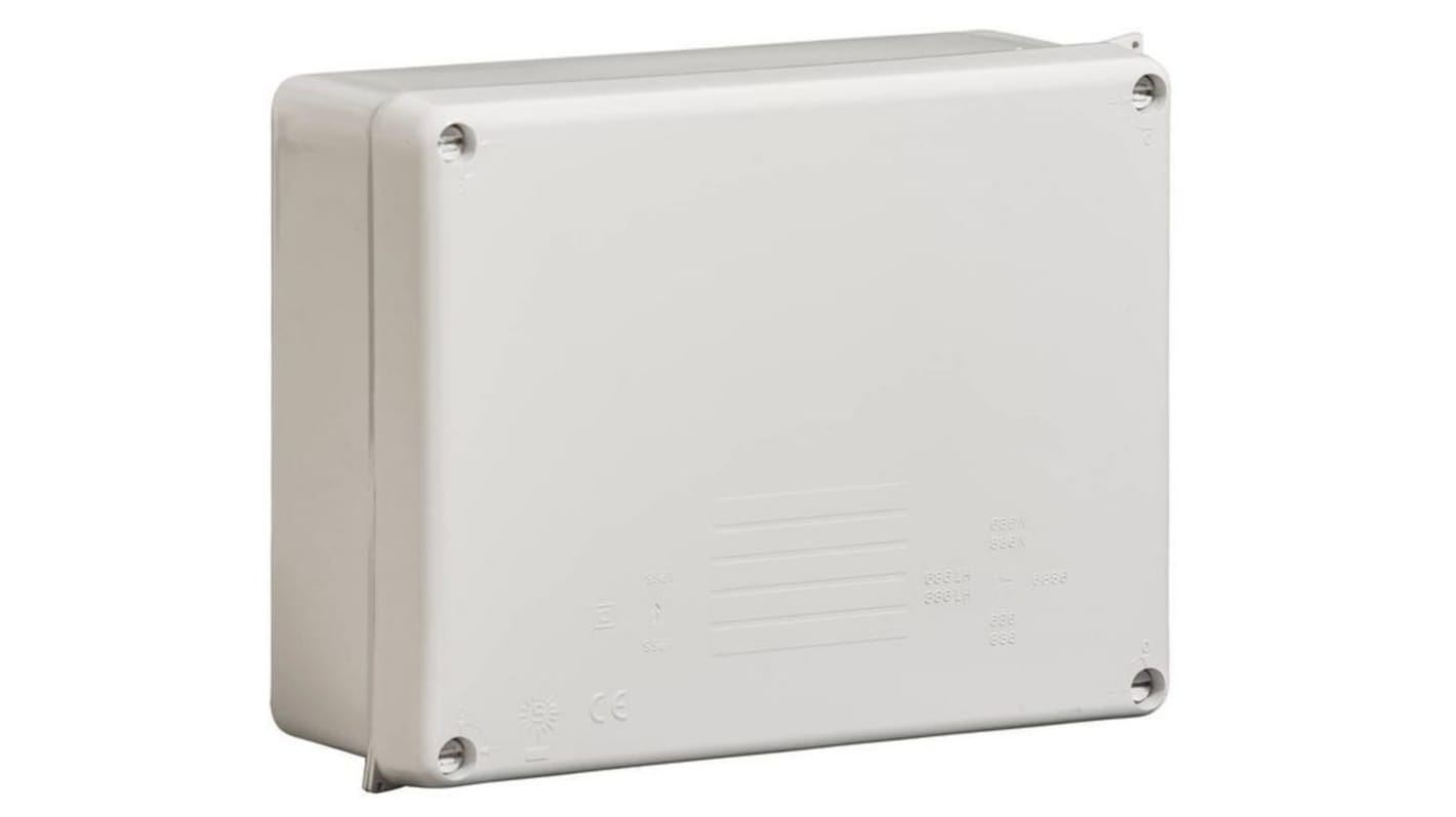 WISKA WIB Series Grey Thermoplastic Junction Box, IP65, 230 x 180 x 88mm