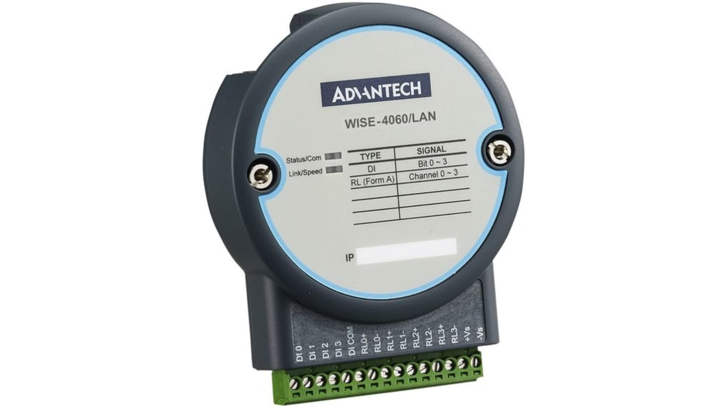 Advantech WISE-4000/LAN Series Ethernet Module for Use with IoT Applications, Digital, Relay, 10 → 30 V dc