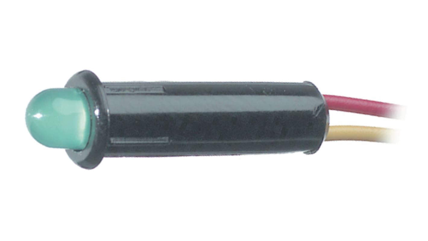 MD-577G/2 | Panel LED LED lumineux Vert Oshino Lamps, dia. 6.35mm, 12 ...