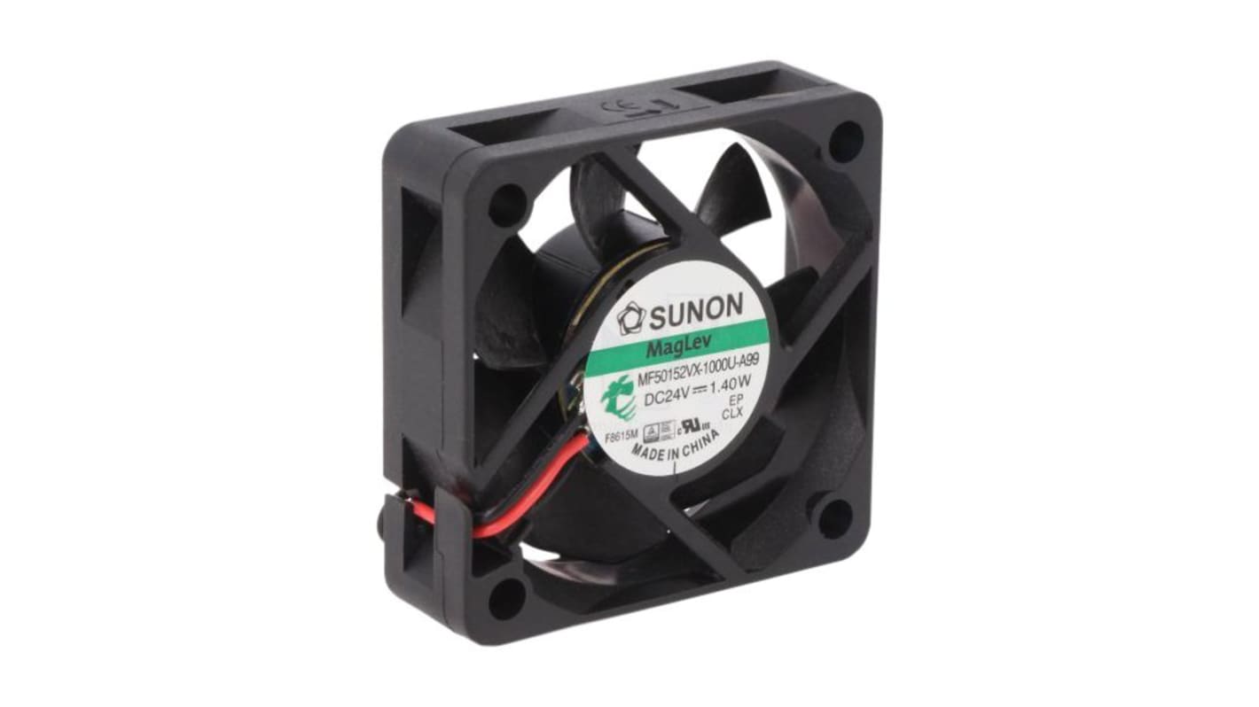 Ventilador Axial Sunon de 50 x 50 x 15mm, 24 V CC, 1.54W, caudal 18.6cfm