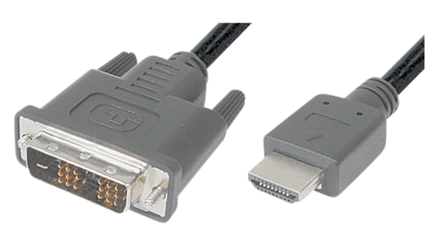 Goobay 1920 x 1080 Male HDMI to Male DVI-D  Cable, 1m