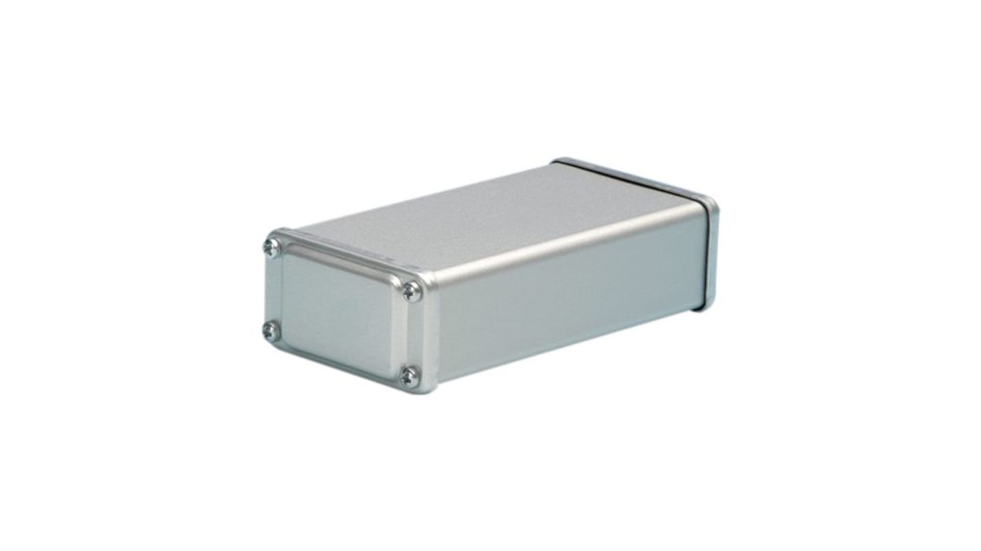 Teko MINITEKAL Series Grey Aluminium Enclosure, Transparent Lid, 71.2 x 43.25 x 23mm