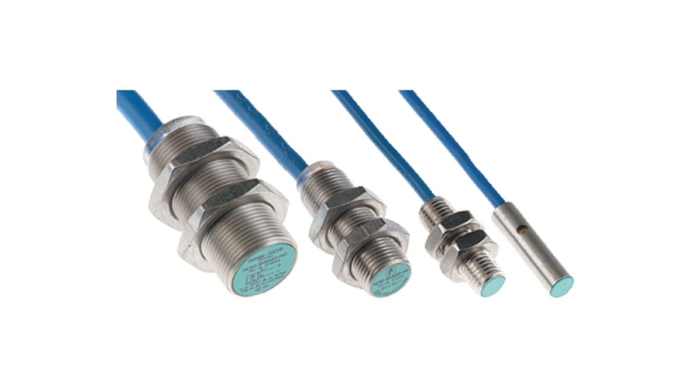 Pepperl + Fuchs NJ5 Series Inductive Barrel-Style Inductive Proximity Sensor, M14 x 1, 5 mm Detection, NAMUR NC Output,