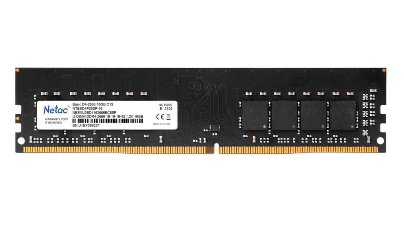 RAM (ランダムアクセスメモリ） Netac 16 GB