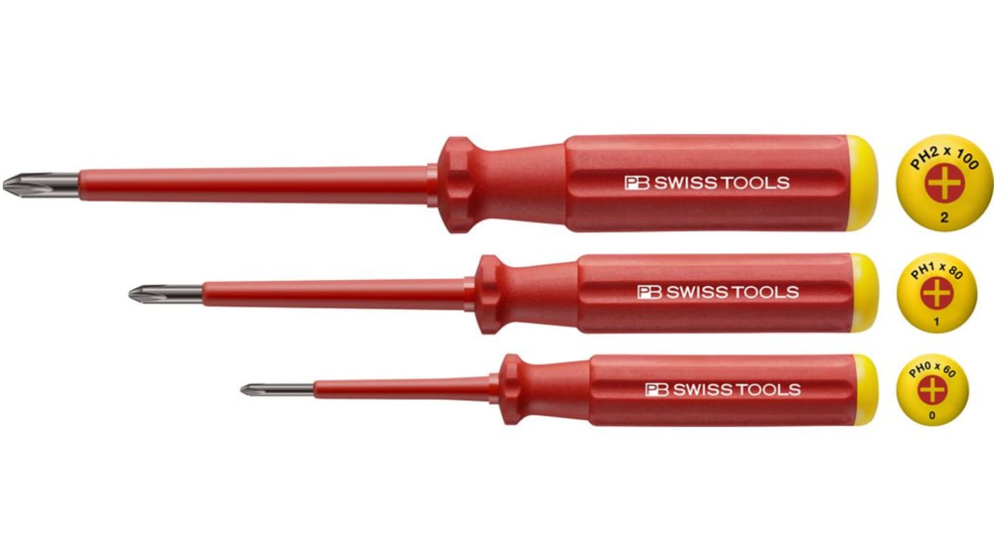 PB SWISS TOOLS ドライバーセット Phillips 3個 PB 5548