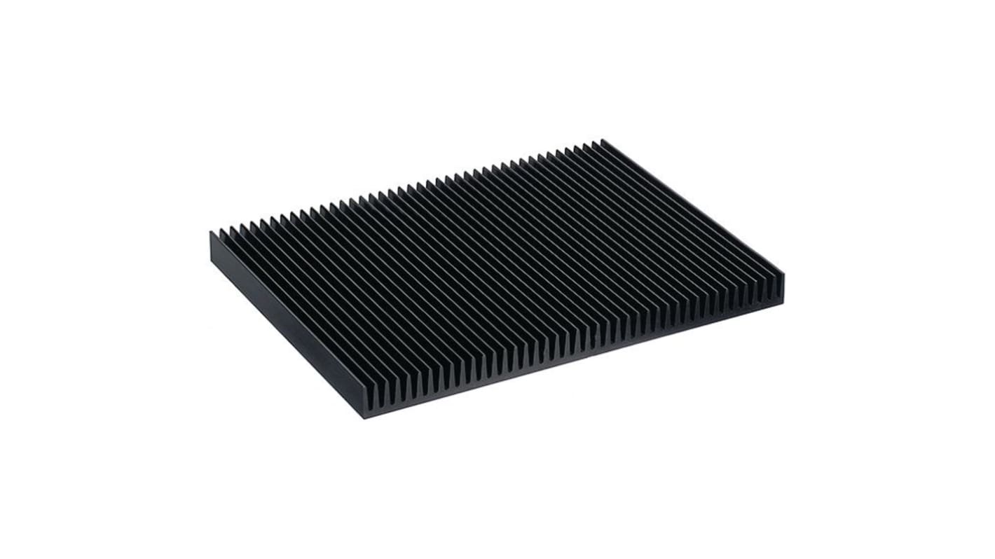 Heat sink 150mm 0.75 K/W black anodised