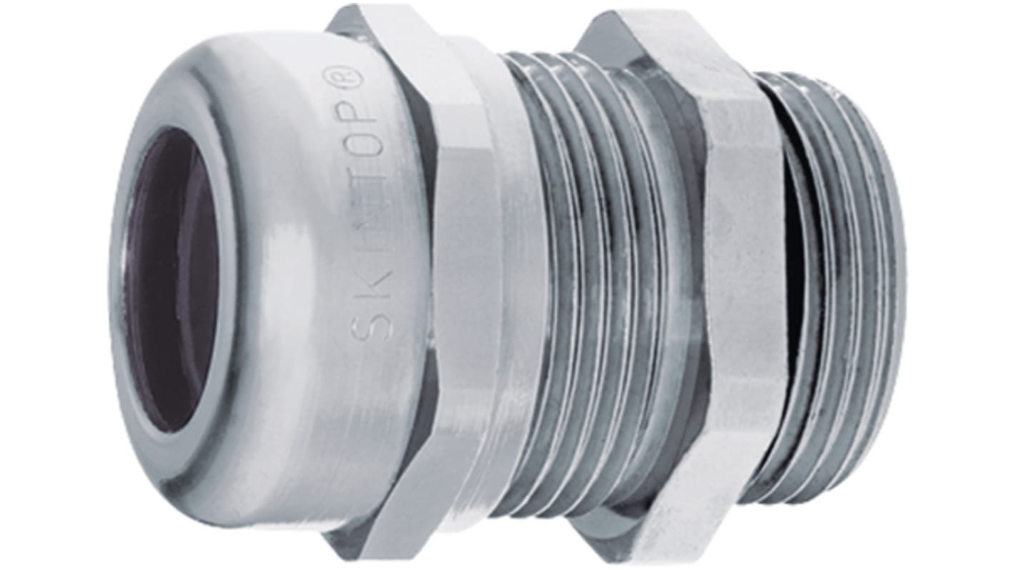 Lapp SKINTOP Series Nickel Nickel Plated Brass Cable Gland, M12 Thread, 3.5mm Min, 7mm Max, IP68, IP69K