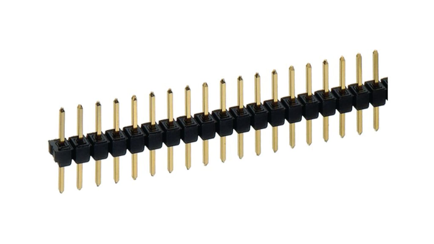 Fischer Elektronik SL Series Straight Through Hole PCB Header, 36 Contact(s), 2.54mm Pitch, 1 Row(s)