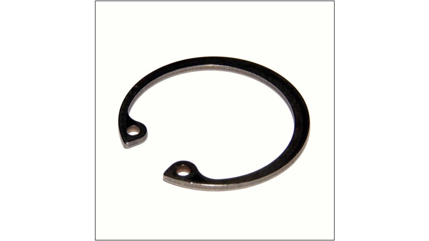 Anello elastico Interno RS PRO, in Acciaio, per Ø albero 15mm, Ø scanalatura 15.7mm, Ø esterno anello 16.2mm, spessore