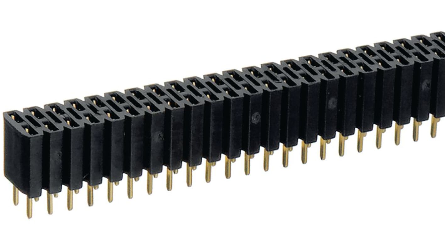 Fischer Elektronik PCB aljzat BL sorozatú 2.54mm 40 érintkezős, 2 soros , Egyenes, Átmenő furat, Csatlakozó