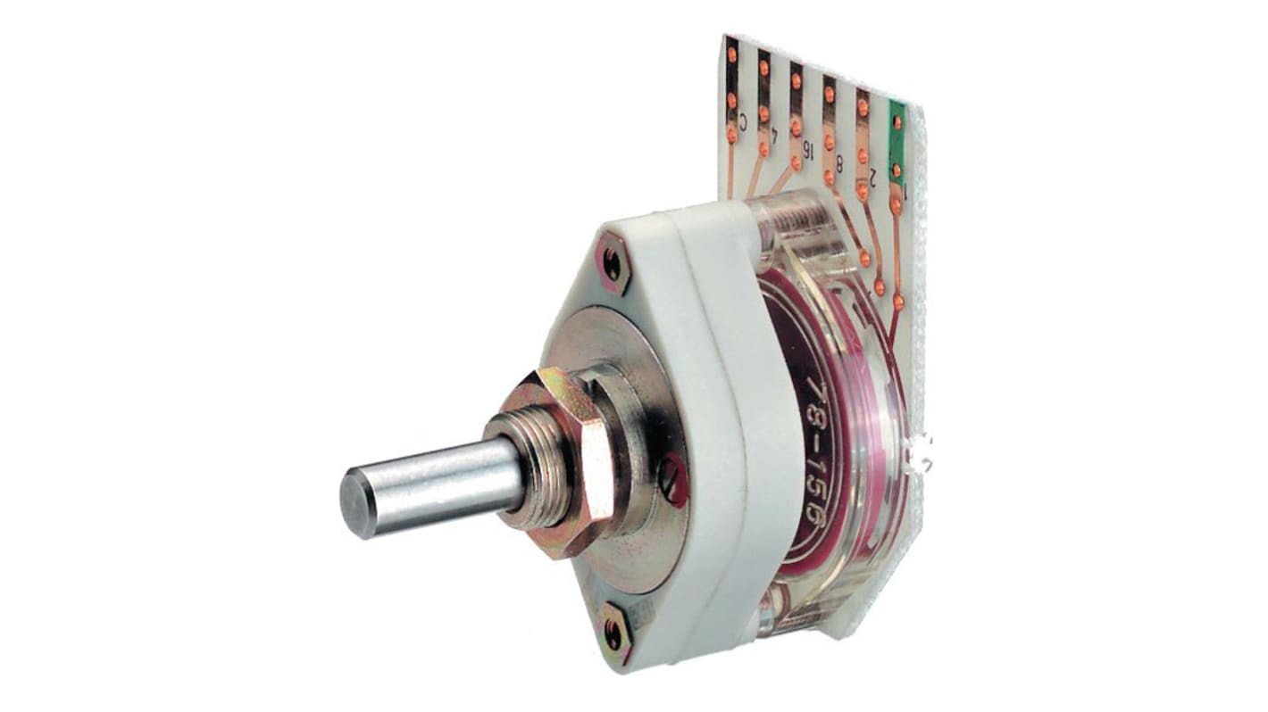 EBE Group CBS, 16 Position Rotary Switch, 100mA, PCB Pin