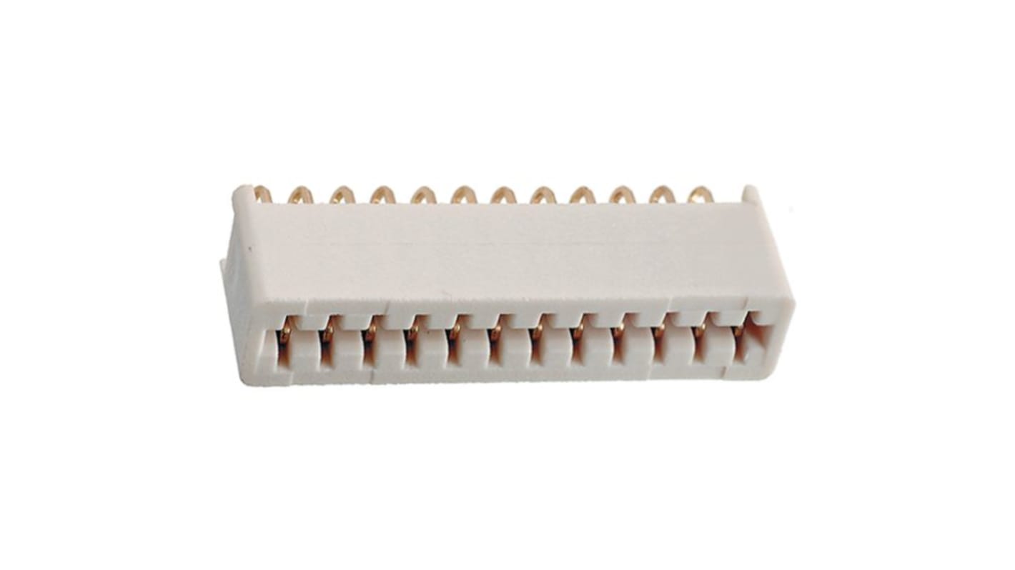 Crameda Intersys CU 400 Series Straight PCB Header, 12 Contact(s), 2.54mm Pitch, 1 Row(s)