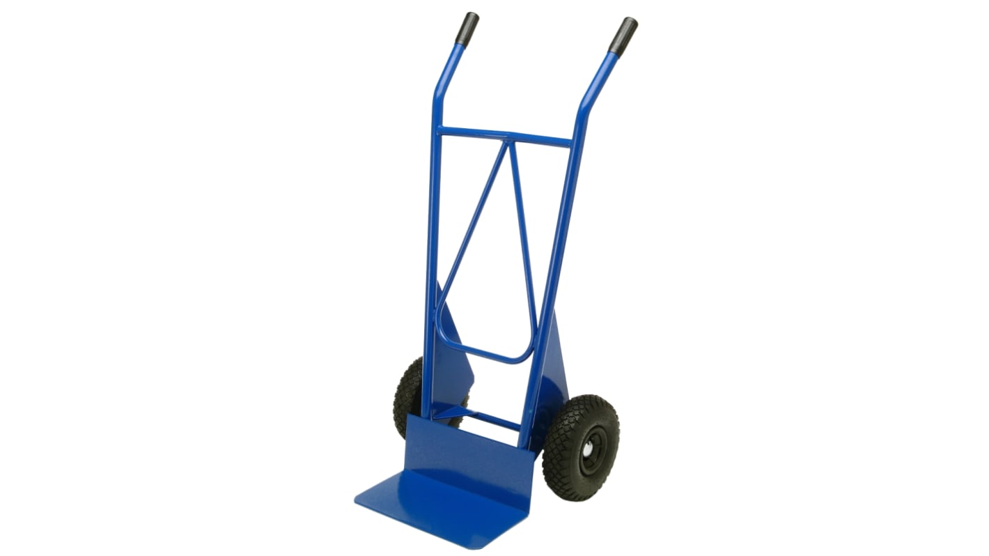 Carrello portapacchi in Acciaio Guitel Hervieu, ruote pneumatiche, piastra di carico 400 x 200mm, portata max 250kg