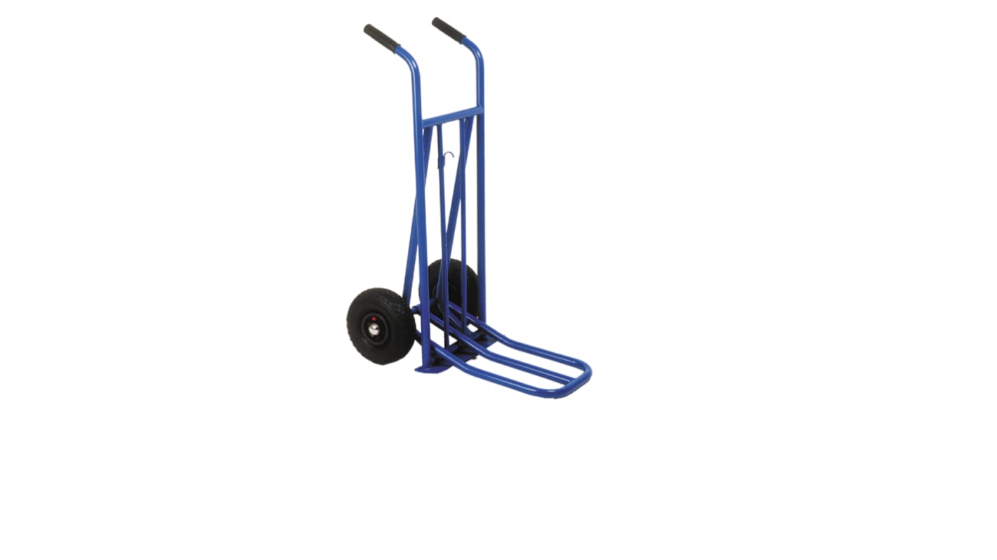 Guitel Hervieu Heavy Duty Folding Steel Sack Truck, 250kg Load, 335 x 425mm Load Plate